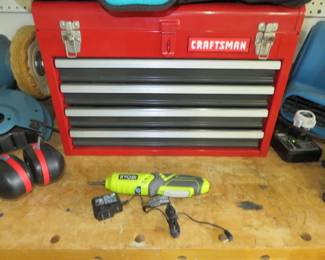 Red Craftsman Bench Top Tool Chest