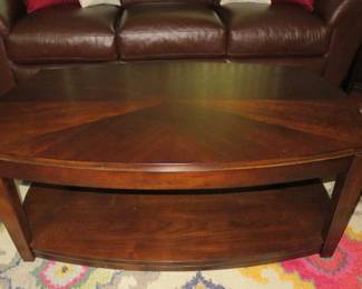 Two Tier Wooden Coffee Table