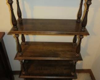 Heavy Solid Wood 5 Tier What Not Bookshelf
