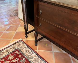 #25 - $450 - Mahogany 1920's sideboard mint condition 66Lx22Dx37T purchased in 1929 from Boaz AL