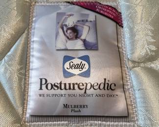 #67 - $220 - Sealy Posturepedic Queen size with metal headboard