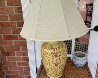 #72 - $58 - Yellow lamp 32"H