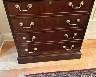 #19 - $200 - Council Craftsman file cabinet mahogany 32x20x32 on the side wall