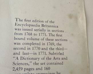 #97 - $80 - Encyclopedia Britannica set Vol I - II & III A - Z
