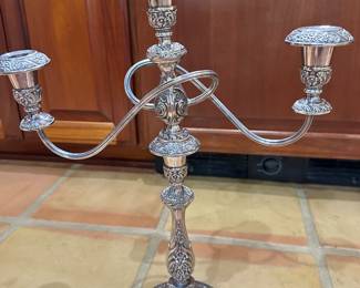 #98 - $ - set of Silver candlesticks