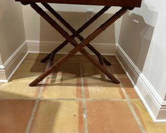 #12 - $180 - Butler's tray wood 27Wx24Dx27T