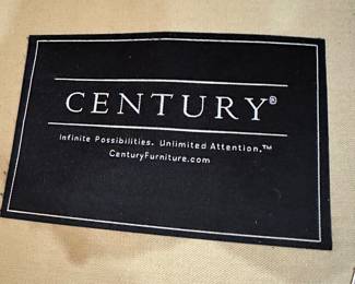 #6 - $600 - Century 3 cornerstone down wrapped sofa brown chevron upholstery 89x39Dx39T