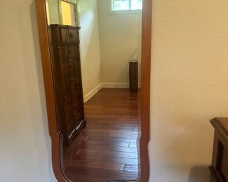 #47 - $110 - Antique beveled mirror 20x47