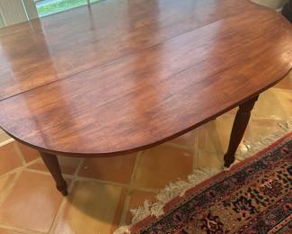 #33A - $450 - Drop leave cherry table 46x18 (+leaves 32") x28