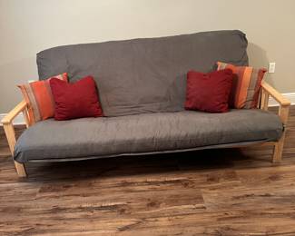 #55 - $200 - Futon sofa/bed pine 81LX50Dx39T