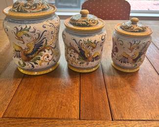 #78 - $120 - Lorenciacco Italy set of 3 canisters purchased in Italy
