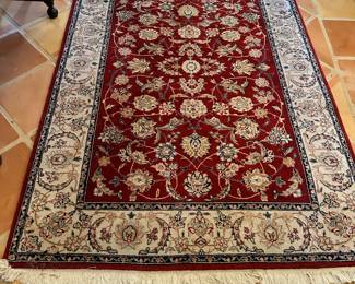 #28 - $300 - Foyer rug Kashan Persian from China 69x48