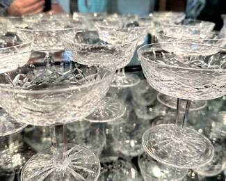 #35 - $20 each - Waterford Lismore champagne or sherbet stemware