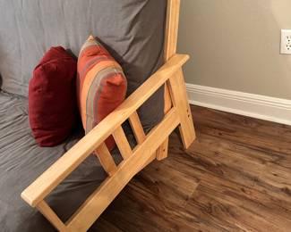 #55 - $200 - Futon sofa/bed pine 81LX50Dx39T
