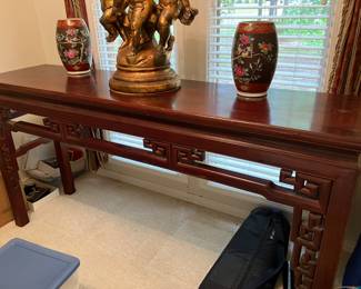 #64 - $650 - Chinese Temple Table 6'2" X 38"H X 18"D