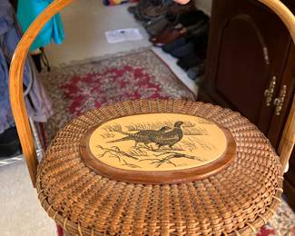 #45 - $80 - Nantucket Basket Purse 9 X 8 X 7