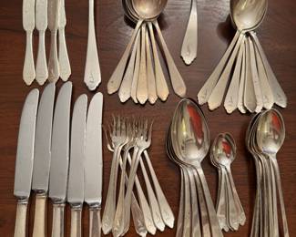 #133 - $1335.00 Sterling flatware set not complete - 58.25 oz