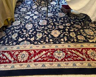#10 - $400 - Rug 9'2" X 12' Navy Blue and Red