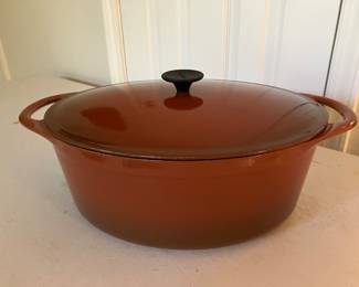 #120. - $150. - Cousances large oval dutch oven 15x11