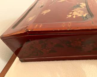 #76 - $150 - Lacquer Writing Desk. 17 X 14 X 7