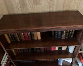 #21 - $150 - Mahogany Bookcase with 3 Shelves 3' wide X 38" High X 12" Deep