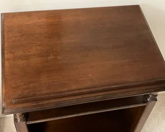 #60 - $100 - Book/Dictionary or Bible wood holder stand on casters