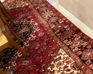 #31 - $600 - Antique Wool Rug Red and Coral 8'8" X 10' x 8"
