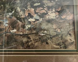 #62 - $60 - Wayne Bradley 1978 Duck Art 26 X 22 563/1000