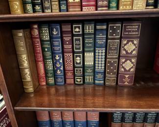 #22 - $300- Set of 30 leather bound books - great for decorating.