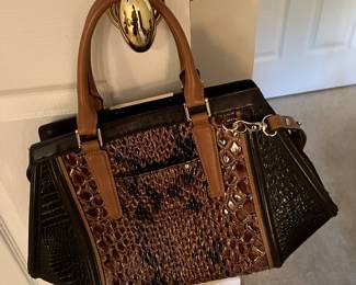 #149 100.00 Brahmin Coffee Arden Satchell