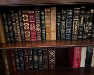 #22 - $300- Set of 30 leather bound books - great for decorating.