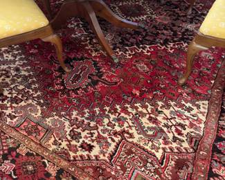 #31 - $800 - Antique Wool Rug Red and Coral 8'8" X 10' x 8"