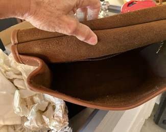 #148 68.00 Coach Vintage Tan Willis Satchell