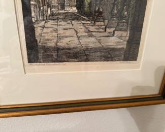 #77B - $100 - Axel Herman Haig (Swiss 1835-1921) etching & dry point- each signed in pencil in margin. Each published by Robert Dunthorne London 1898
