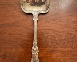 #44 - $375 - Tiffany & Co sterling serving Fish fork -King pattern.