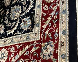 #10 - $400 - Rug 9'2" X 12' Navy Blue and Red