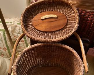 #45 - $80 - Nantucket Basket Purse 9 X 8 X 7