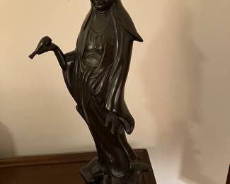 #50 - $180 - Bronze Thai Goddess 24H X 9W