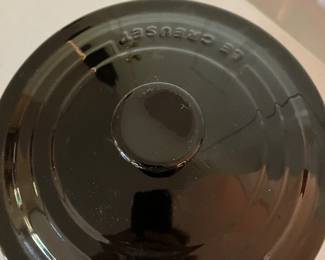 #116 - $100 - Le Creuset round braiser brown #30 - 12"D with lid dutch oven
