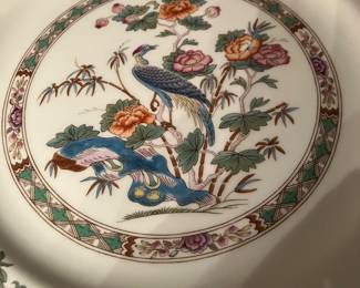 #39 - $220 - Wedgewood China - Kutani Crane - Service for 8 - 43 pieces