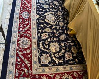 #10 - $400 - Rug 9'2" X 12' Navy Blue and Red