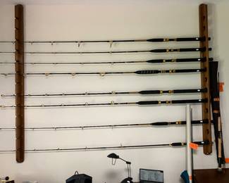 Fishing pole holder $200 - Each fishing pole $60 each