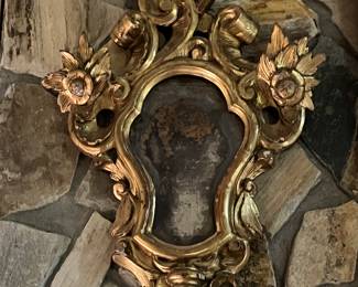 #6 - $650 - 2 Italian Wood Gilt Mirrors 33X 16