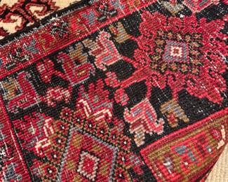 #31 - $800 - Antique Wool Rug Red and Coral 8'8" X 10' x 8"