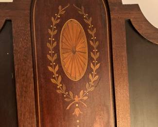 #46 - $150 - Wood 2-Panel Screen. 21W per Panel 68H - missing left top finial