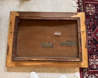 #14 - $150 - 19th Century Genre Painting - Oil on Canvas - Signed - very damage by the sun - need restoration