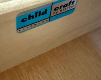 This table is child craft made by the Smith company