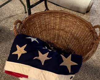 That is a 48 star flag and is absolutely enormous. I believe it’s 5 x 9.