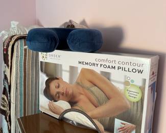 Here’s a nice memory foam pillow new and it’s box