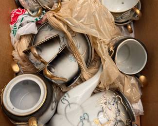 This we just found in the box. It is a beautiful blue eyed dragon wear tea set! I can’t wait to pull it out and display it